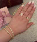 Oval Diamond Ring | 925 Sterling Silver