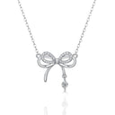 Flair Bow Necklace | 925 Sterling Silver