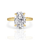 Oval Diamond Ring | 925 Sterling Silver