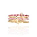 Sunset Trio Ring | 925 Sterling Silver